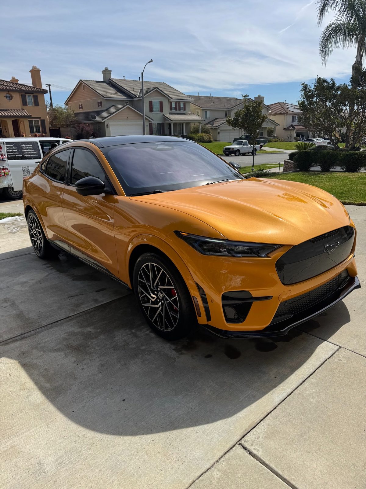 Ford Mustang Mach-E after a mobile detail
