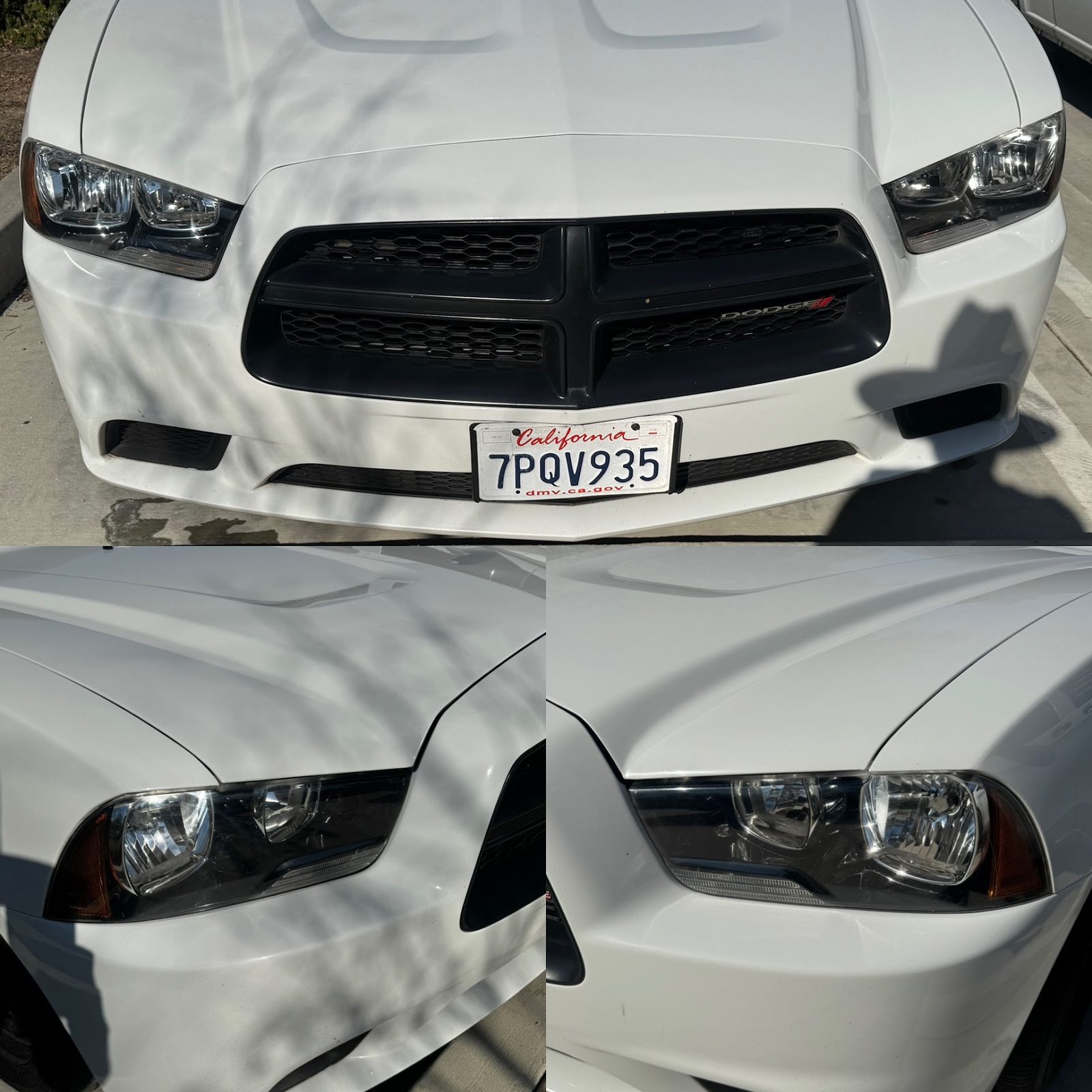 Crystal clear headlights after restoration