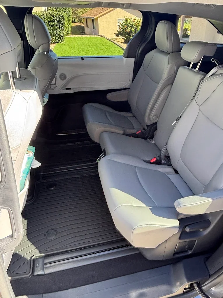 Spotless Toyota Sienna interior after a Hanrahan interior detail
